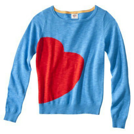 target heart sweater