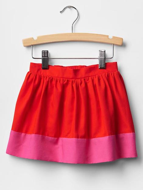 colorblock skirt