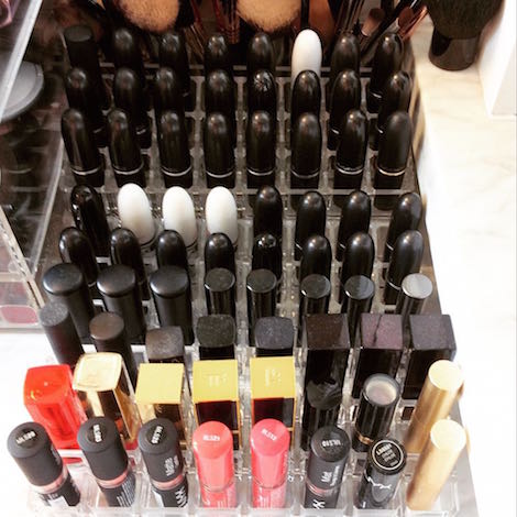 Organized Lipstick Collection 