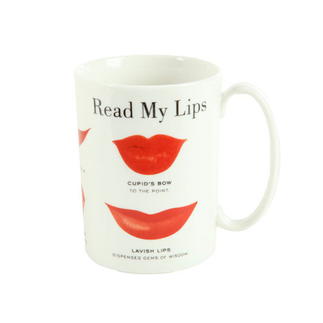 kate spade read my lips mug