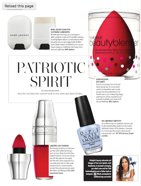 July Beauty Magazine Article 